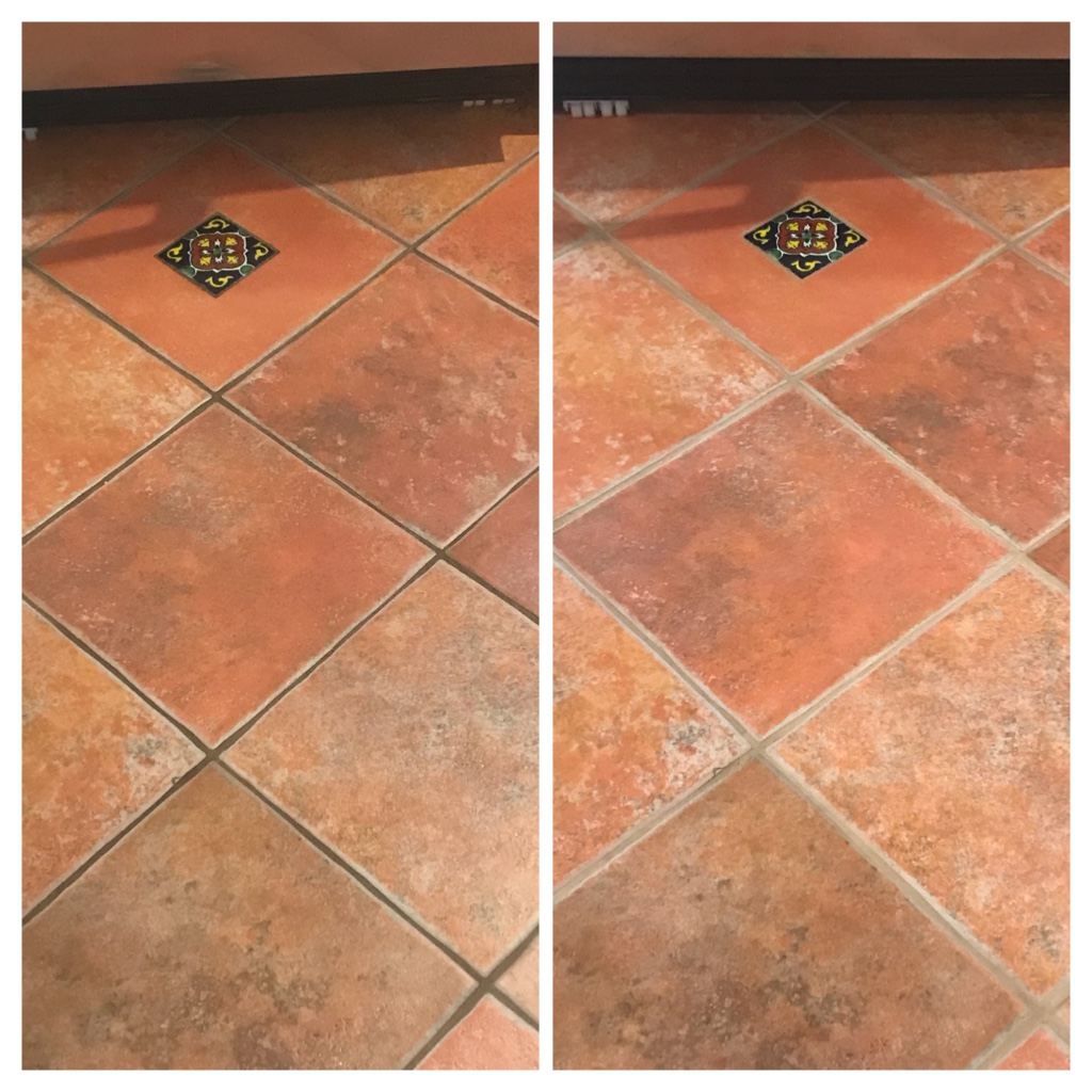 Ceramic floor tile and grout restoration Toronto - TilesRus