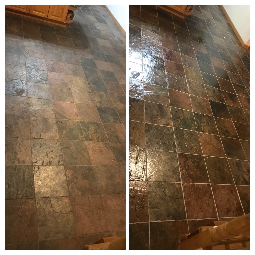 Slate floor cleaning and sealing Hamilton